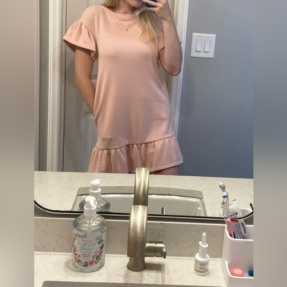 LOFT pale pink dress good for work